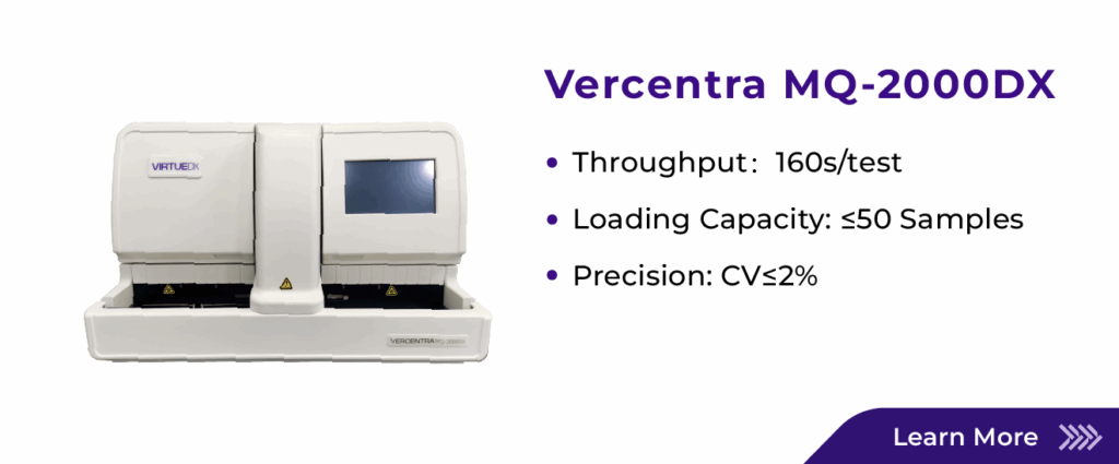 virtuedx HBA1C instrument banner with highlight features